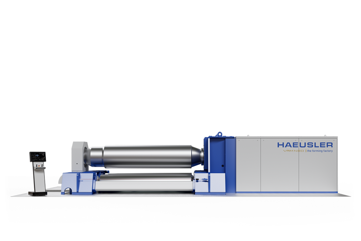HAEUSLER VRM 4-Walzen-Biegemaschine - Frontansicht